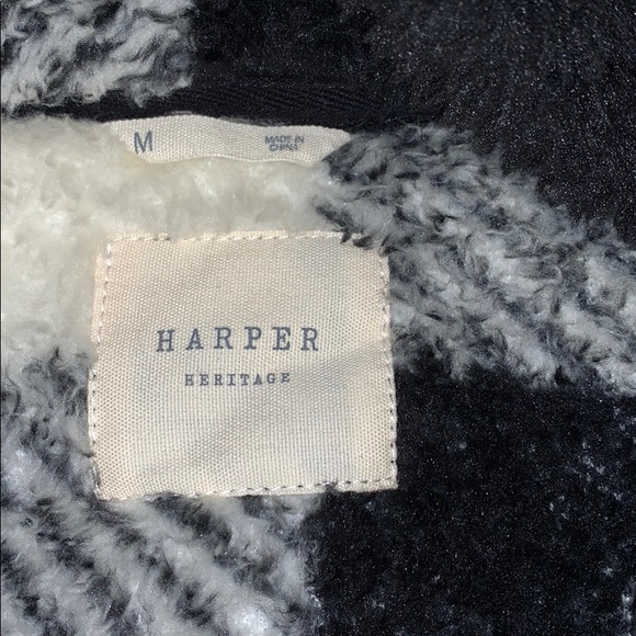 Francesca’s Plaid Sherpa - Picture 2 of 2